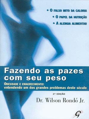 cover image of Fazendo as pazes com seu peso